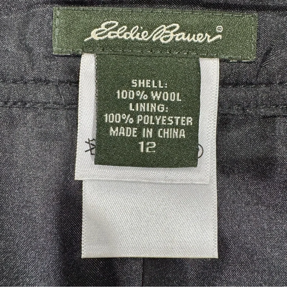 Eddie Bauer Vintage Plaid Wool Mini Skirt
